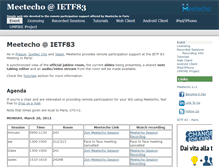 Tablet Screenshot of ietf83.conf.meetecho.com